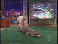 Jay Leno Almost Bitten By Alligator Steve Irwin 2002