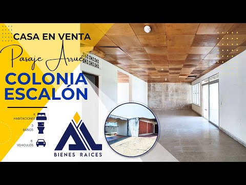 CASA EN VENTA COLONIA ESCALON, PASAJE ARRUE