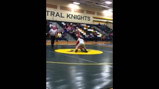 preview picture of video 'Hartsville's Brooks Haley vs Indian Land 132lb wrestling match'