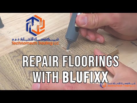 BLUFIXX Strong Surface Repair Kit For LAMINATE/PARQUET/ VINYL Floor With LED Light