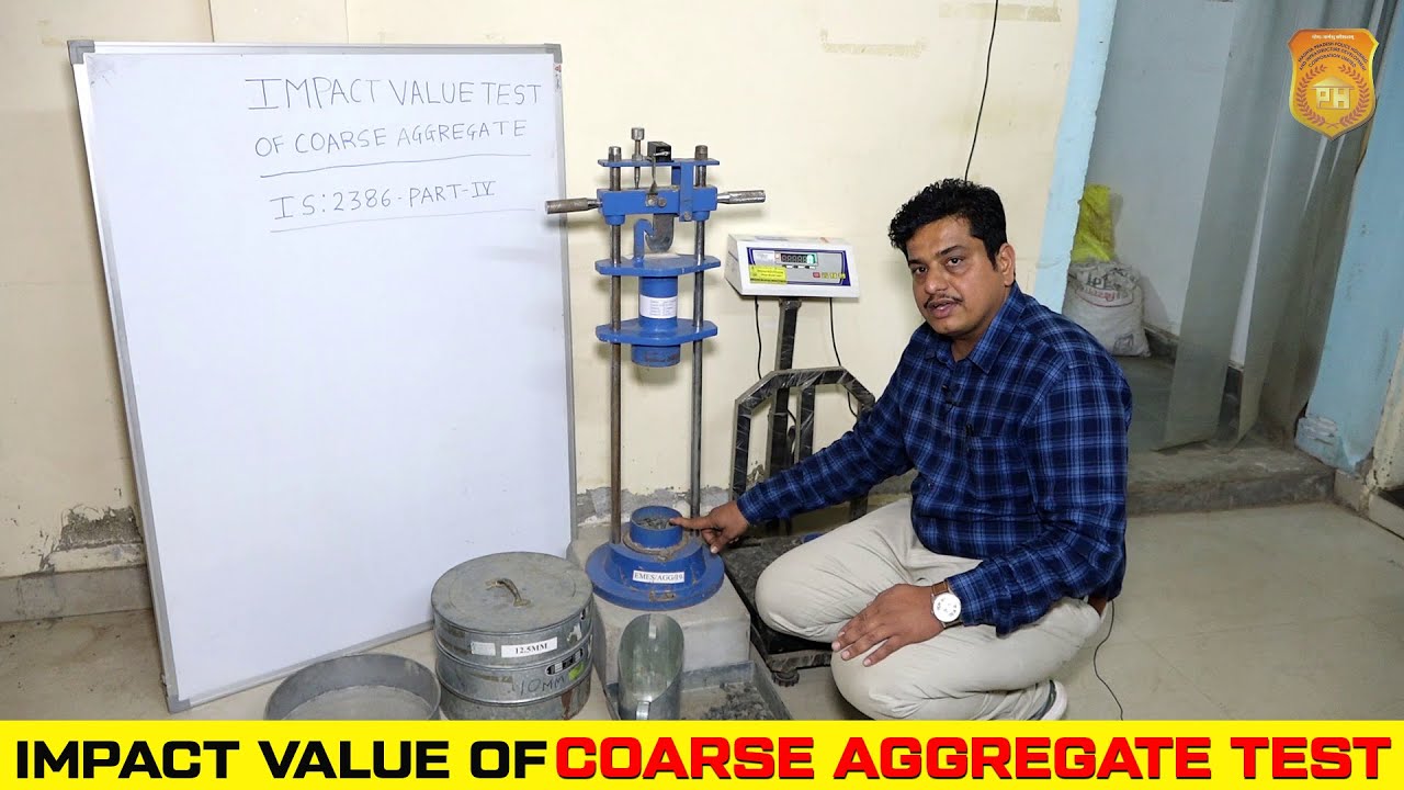 Coarse Aggregate Impact Value Test in Hindi || Impact Value (Crushing value) test in Site Laboratory