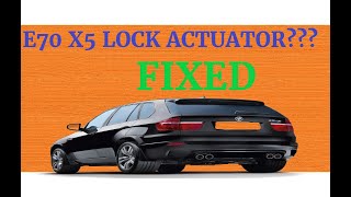 HOW TO REPLACE THE DOOR LOCK ACTUATOR BMW E70 X5