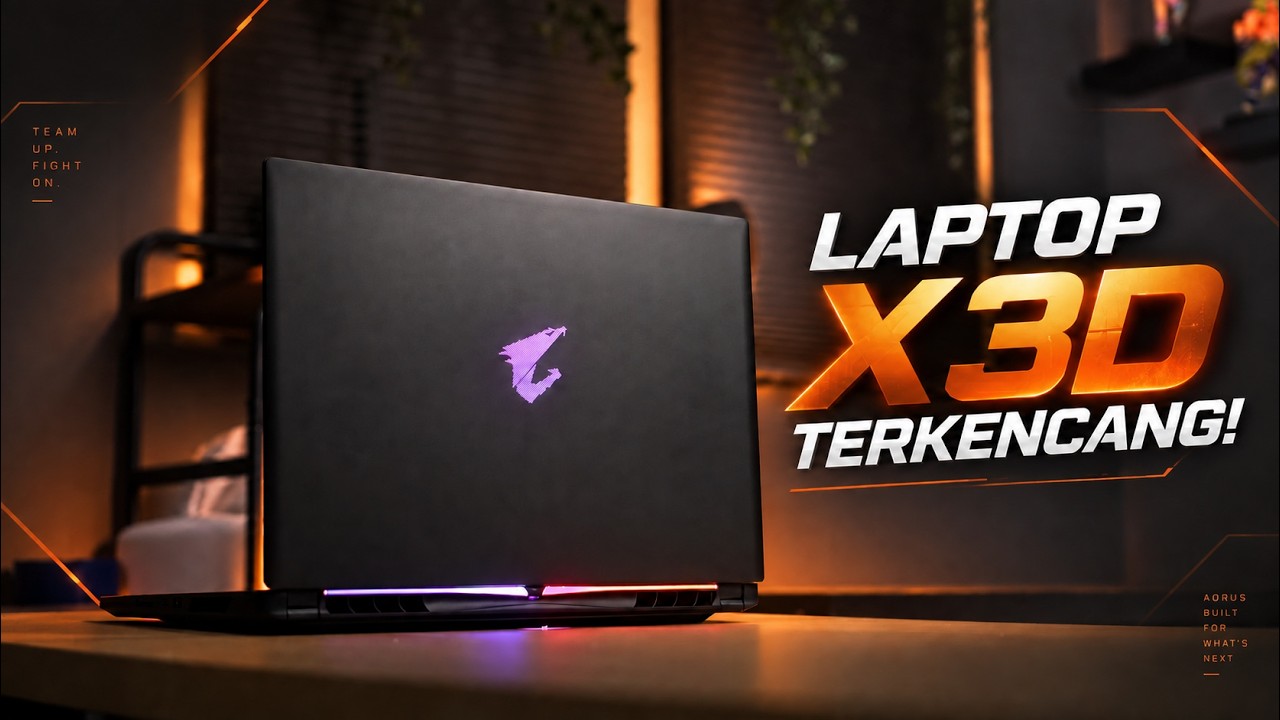 LAPTOP CPU X3D SUPER KENCANG RESMI MASUK INDONESIA! | AORUS MASTER 16 Gen2