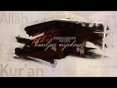 Ramazanske halke "Temeljne vrijednosti" - najava