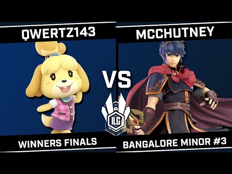 qwertz143 (Isabelle) vs McChutney (Lucina/Chrom/Marth/Roy) - ILG Bangalore Minor #3 - Winners Finals