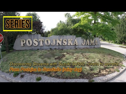 Discovering Slovenia with Suzuki SV650 - roads to secrets: From Postojna to Senožeče (rainy day)