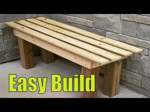 How To Make A Wooden Bench For Beginners ( New Simple Design )