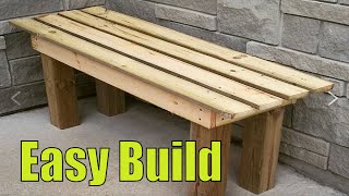 How To Make A Wooden Bench For Beginners ( New Simple Design )