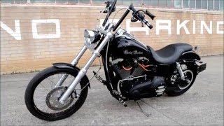 2012 Harley Davidson Dyna Wide Glide walk around and start up 'Black Thorn'