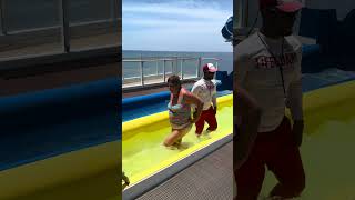 How NOT to go down a water slide! #cruiselife #waterslide #neardrowning
