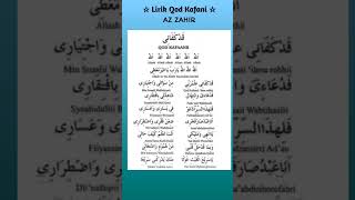 Download lagu Qod Kafani #shorts #shortvideo #subscribe #sholawat #lirik #lirikvideo #azzahir  #qodkafani mp3