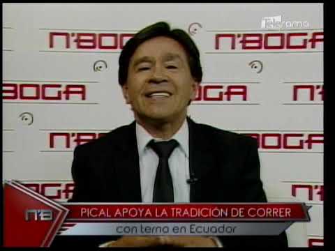 Pical apoya la tradición de correr con terno en Ecuador