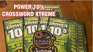 Power 10’s Crossword Xtreme Tickets‼️ California Lottery Scratchers🤞🍀🍀🍀