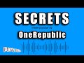OneRepublic - Secrets (Karaoke Version)