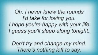 Shawn Mullins - Sleep Alone Lyrics