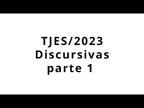 TJES - 2023 Discursivas
