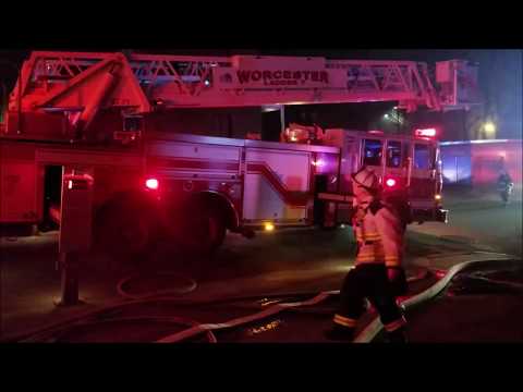 Working 3 Alarm Fire 109 Beacon Street WIth WFD and Udizzy1969