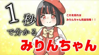 1秒で分かるみりんちゃんのすべて