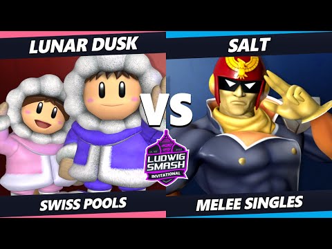 Ludwig Invitational - Lunar Dusk (Ice Climbers) Vs. Salt (Captain Falcon) SSBM Melee Tournament