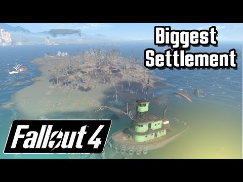 INSANE SPECTACLE ISLAND FALLOUT 4 SETTLEMENT BUILD!!!