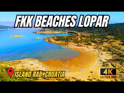 FKK BEACHES LOPAR - ISLAND RAB, CROATIA 4K