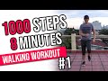 FUN 1000 Steps in 8 Minutes • Easy Home Workout • Walking Workout #1 • Keoni Tamayo