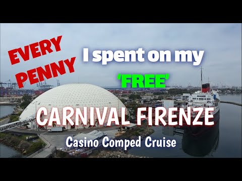 Thumbnail for Every Penny I Spent on My FREE Carnival Firenze Casino Comped Cruise