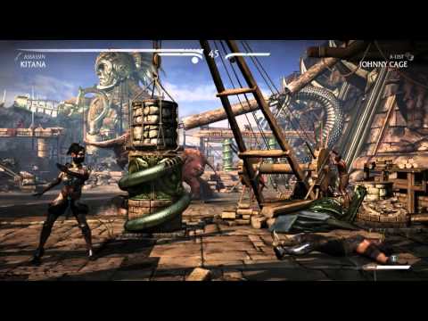 Kitana's X-ray and win pose (Mortal Kombat X)