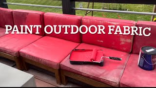 How to paint outdoor fabric cushion Furniture cushions￼ Tips and tricks￼ instructions￼