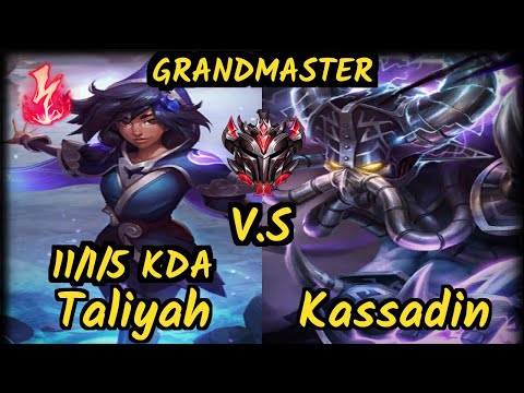 ONE Marf (TALIYAH) vs KASSADIN - 11/1/5 KDA MID GAMEPLAY - BR Ranked GRANDMASTER v9.6