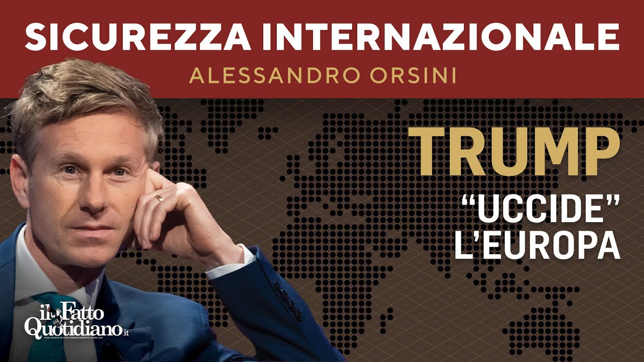 Trump "uccide" l'Europa. La diretta con Alessandro Orsini