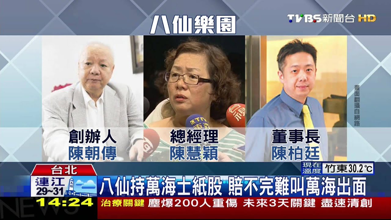 八仙付不起萬海賠？　董皆「陳柏廷」恐扣押