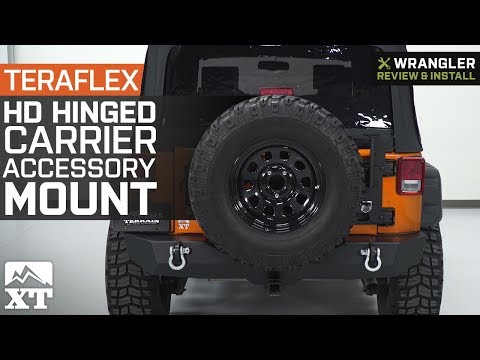 Jeep Wrangler JK Teraflex HD Hinged Carrier Accessory Mount (2007-2018) Review & Install