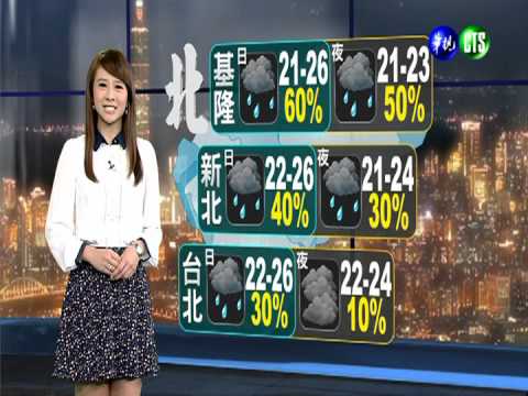 2013.10.19華視晚間氣象 連珮貝主播