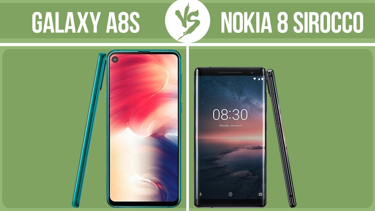 Samsung Galaxy A8s vs Nokia 8 Sirocco ✔️
