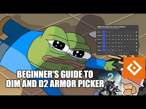 Beginner's Guide to DIM and D2ArmorPicker