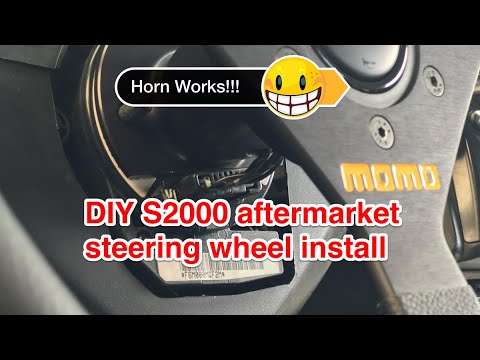 S2000 Momo Steering wheel install with working Horn