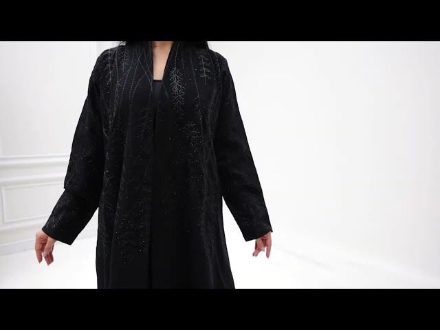 عباية لف مطرزة اسود 1238901