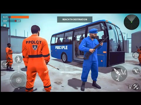 Prison Transport police game 2023 | City Police Crime 🚔  | Android gameplay | @FAUGETGAMER01