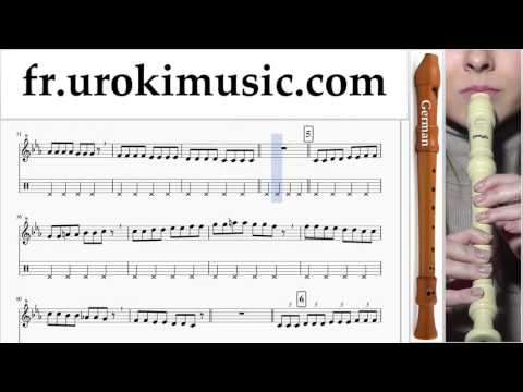 Cours de Flute à bec G. Pharrell Williams - Happy Partie#1 Partitions Mélodie Сhansons Tuto Comment