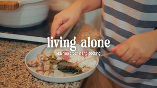 living alone in the philippines | learning crochet and cooking