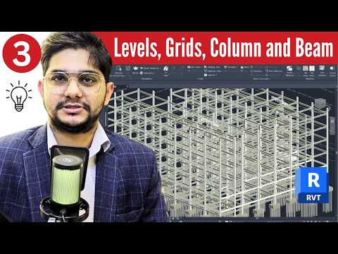 Revit Architecture Masterclass Part 3 Levels Grids Columns Beams