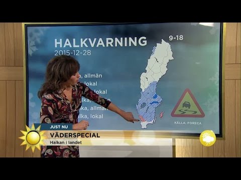 Väderspecial – ishalka och snö - Nyhetsmorgon (TV4)