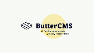 Vidéo de Butter CMS
