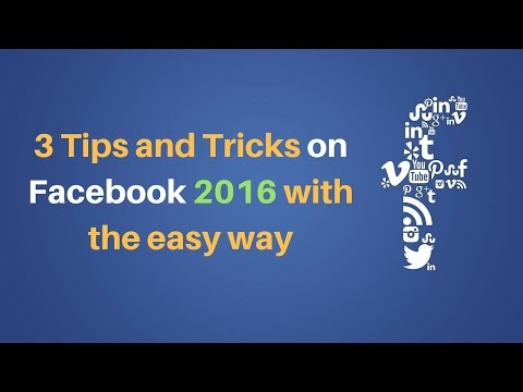 3 tips and tricks on Facebook 2016 with easy way Video
