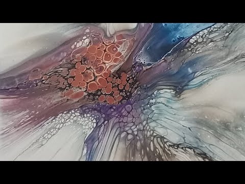 #209 A Deconstructed Bloom | Bloom on Canvas | Acrylic Pouring | South Africa