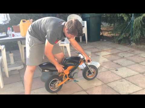 comment demarrer pocket bike