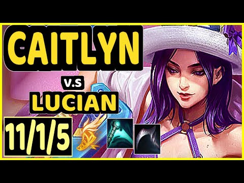 TITAN (CAITLYN) vs LUCIAN - 11/1/5 KDA BOTTOM ADC CHALLENGER GAMEPLAY - BR
