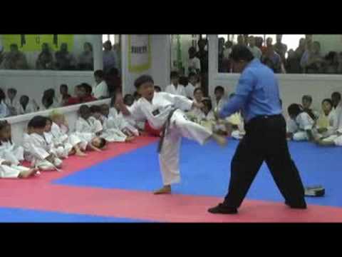 RV doing board breaking