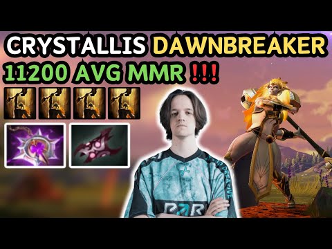 🔥 Crystallis DAWNBREAKER Hard Carry Gameplay 7.37e 🔥 Dawnbreaker Carry ? - Dota 2